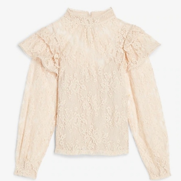 Lace Ruffle Top - Picture 2 of 3